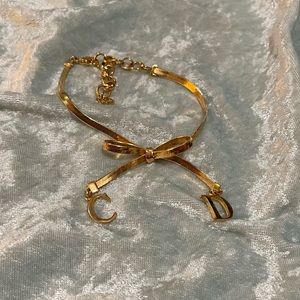 Christian Dior gold charm bracelet